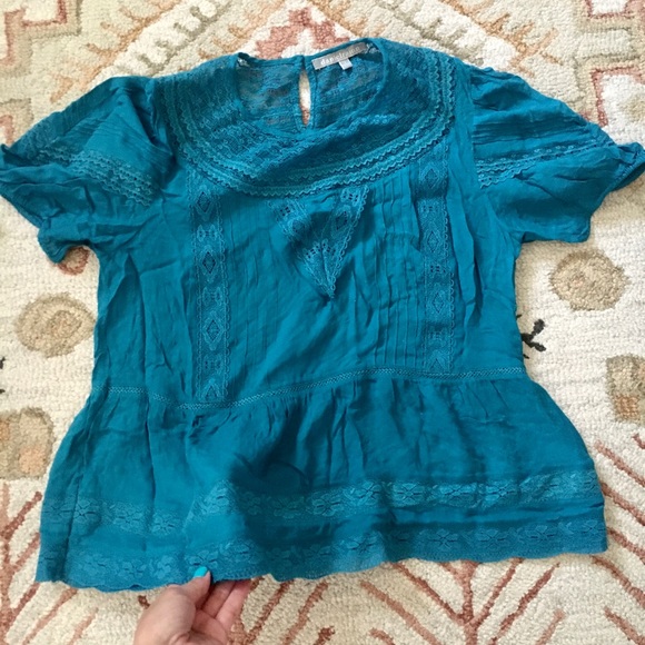 Anthropologie Danielrainn Boho blouse small - Picture 1 of 9